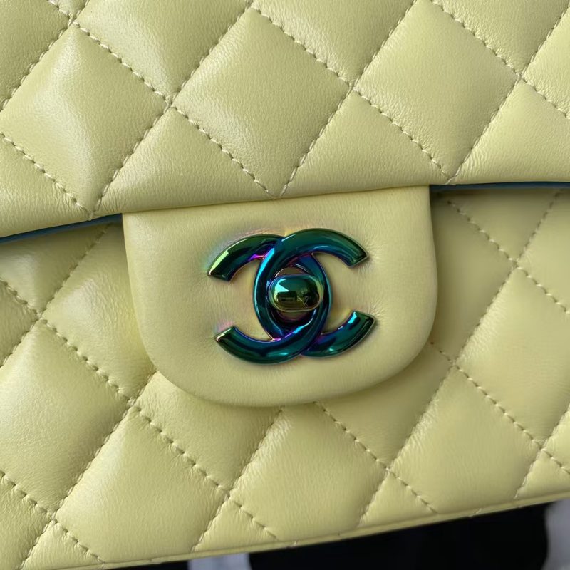 Chanel Small Classic Handbag Gradient Metal - Image 3