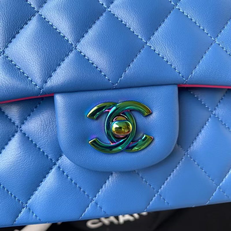 Chanel Small Classic Handbag Gradient Metal - Image 3
