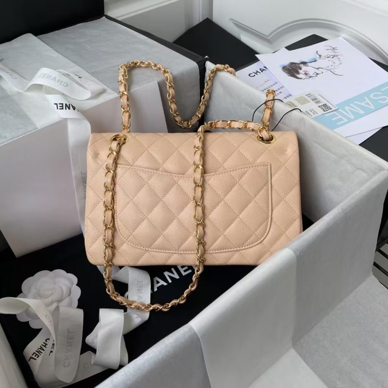 Chanel Small Classic Handbag Caviar Gold Hardware - Image 2