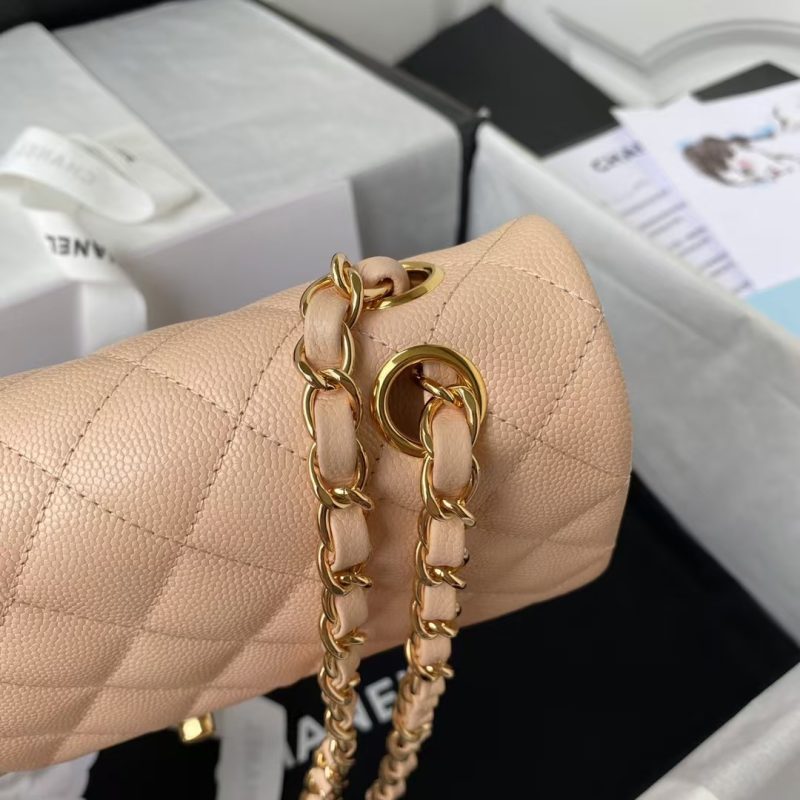 Chanel Small Classic Handbag Caviar Gold Hardware - Image 4
