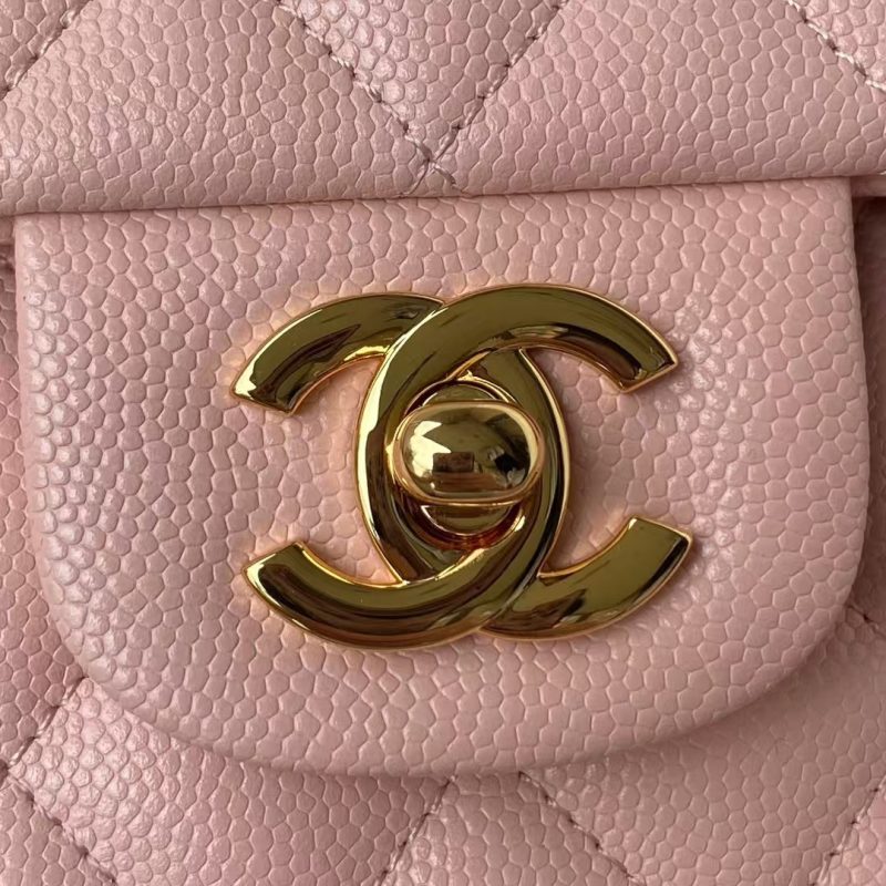 Chanel Small Classic Handbag Caviar Gold Hardware - Image 2
