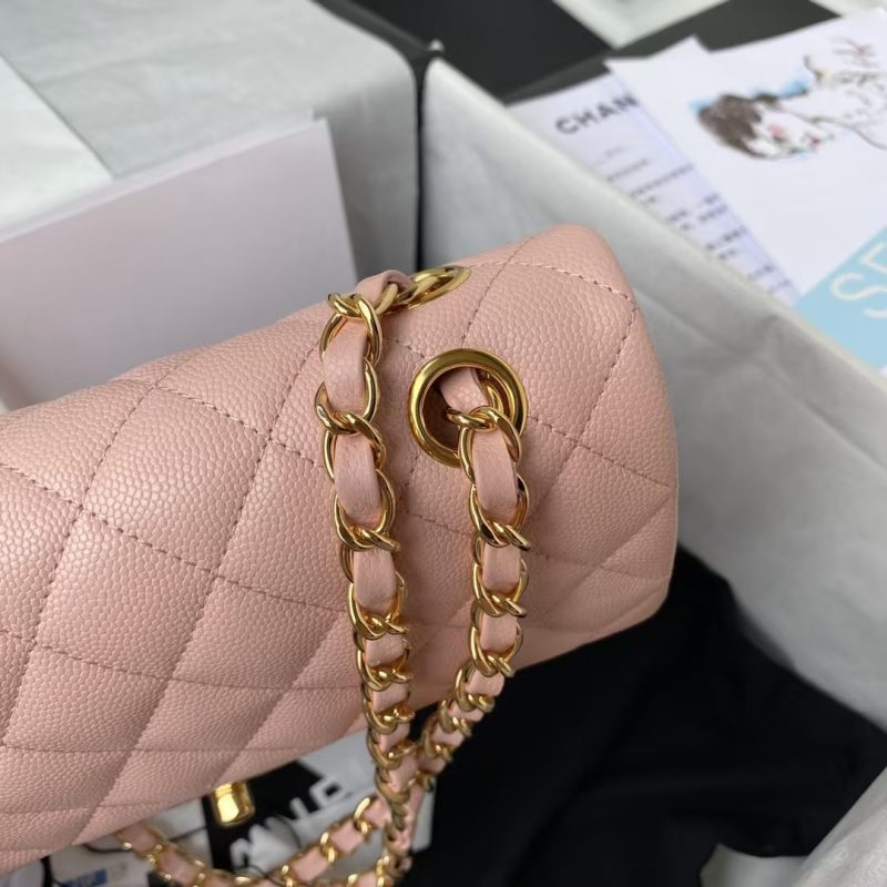 Chanel Small Classic Handbag Caviar Gold Hardware - Image 3