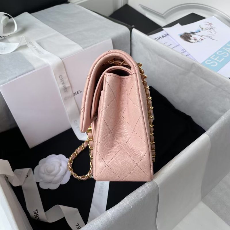 Chanel Small Classic Handbag Caviar Gold Hardware - Image 4