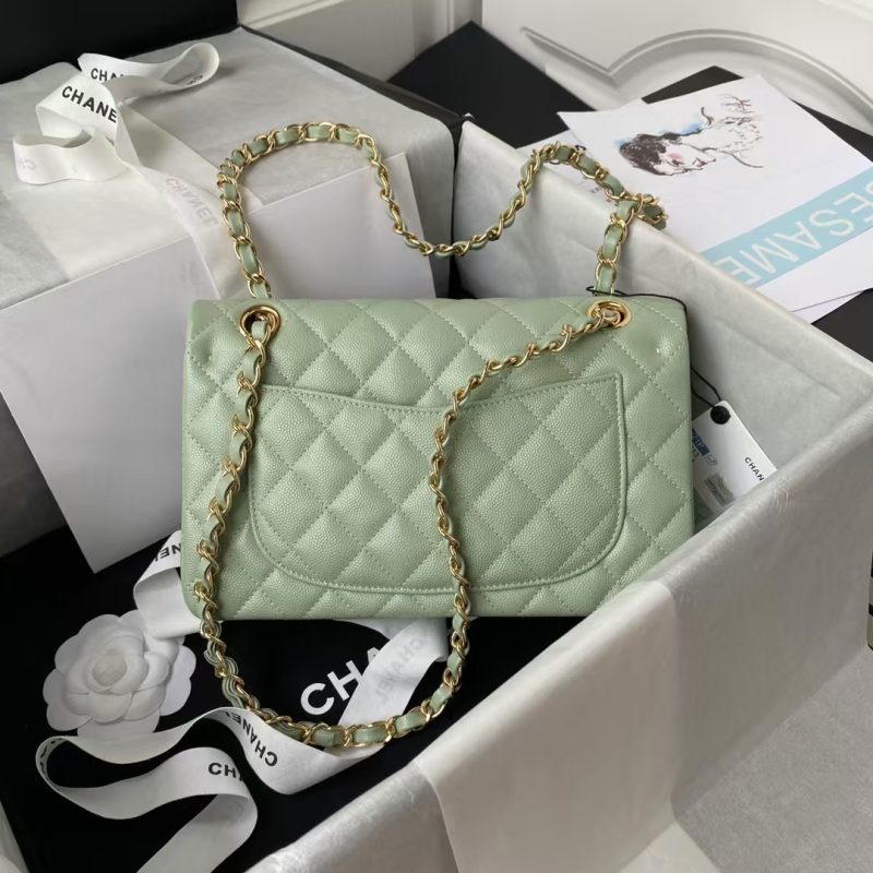 Chanel Small Classic Handbag Caviar Gold Hardware - Image 2