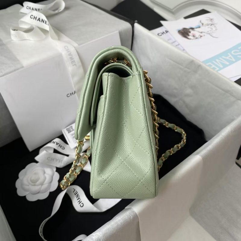 Chanel Small Classic Handbag Caviar Gold Hardware - Image 5