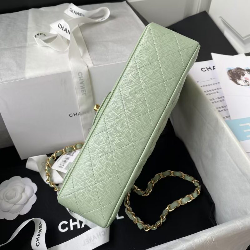 Chanel Small Classic Handbag Caviar Gold Hardware - Image 6