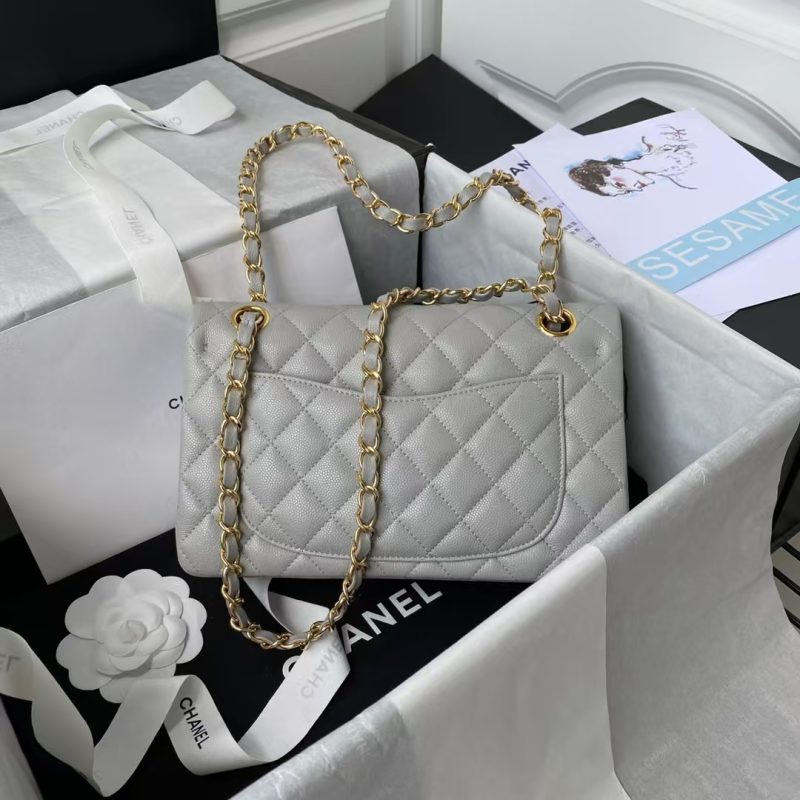 Chanel Small Classic Handbag Caviar Gold Hardware - Image 2