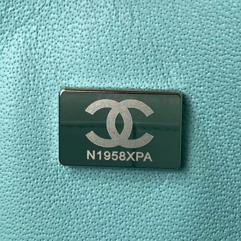 Chanel Small Classic Handbag Caviar Silver Hardware - Image 6