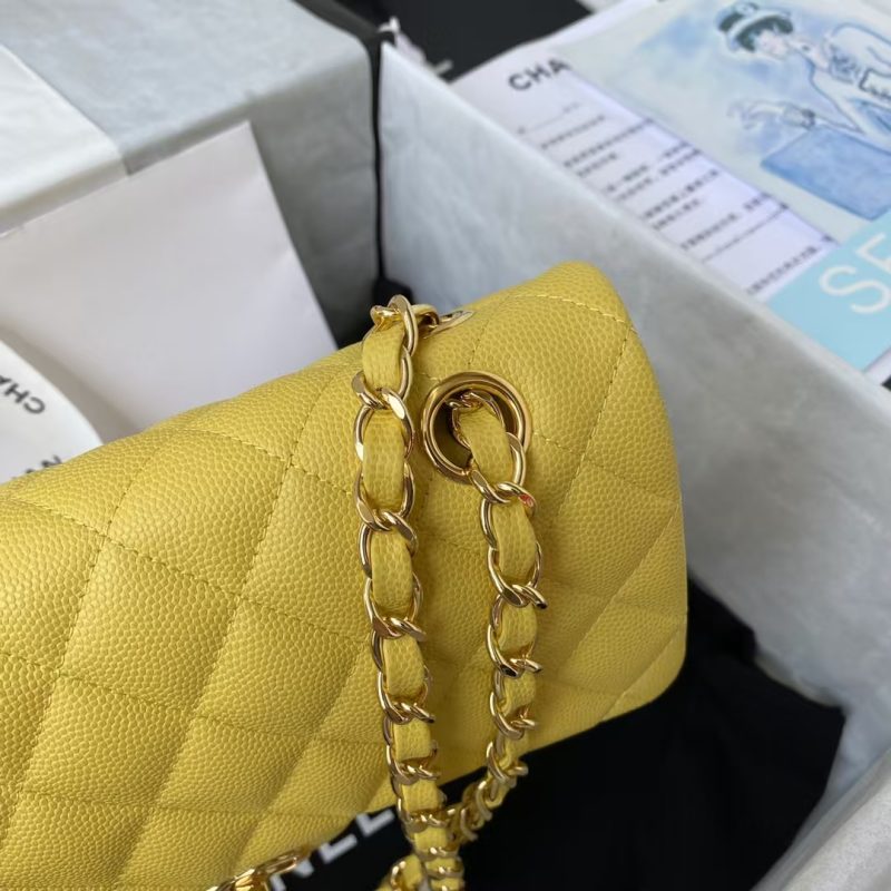 Chanel Small Classic Handbag Caviar Gold Hardware - Image 4