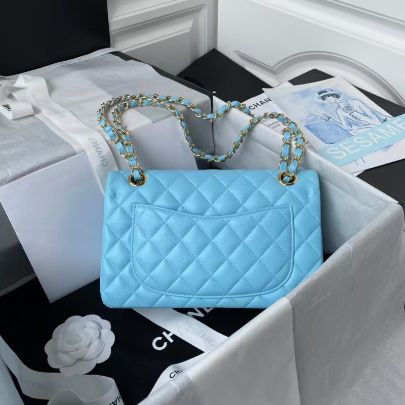 Chanel Small Classic Handbag Gold Hardware - Image 2