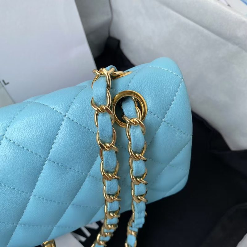 Chanel Small Classic Handbag Gold Hardware - Image 4