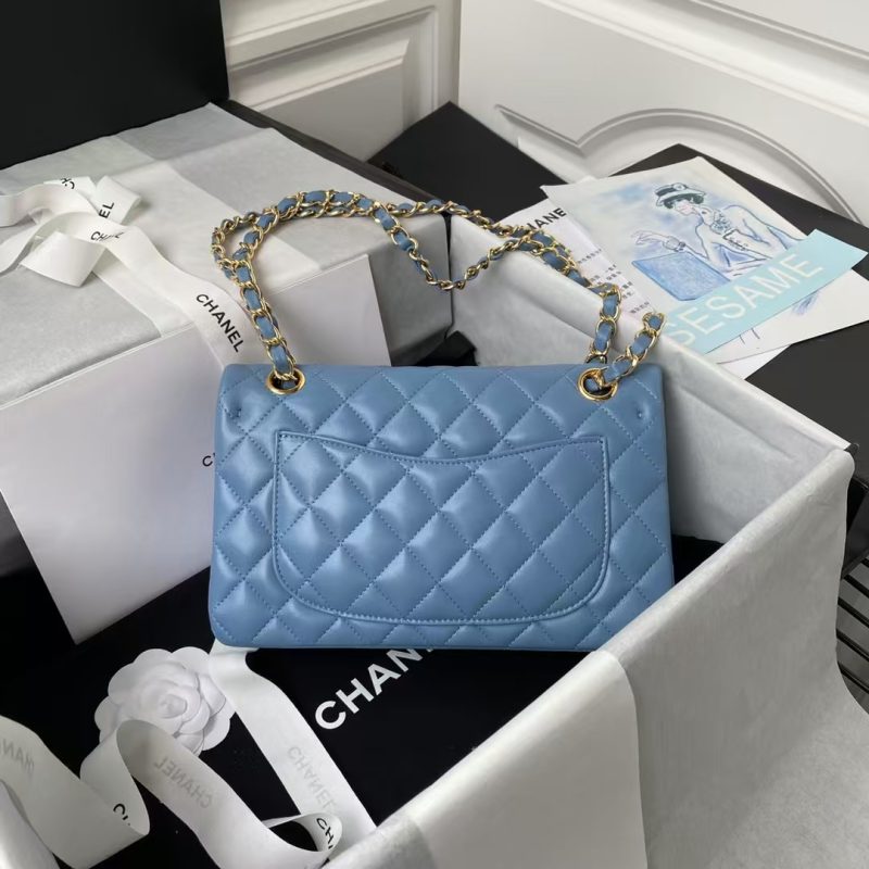 Chanel Small Classic Handbag Gold Hardware - Image 2