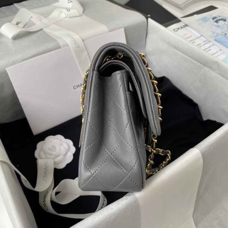 Chanel Small Classic Handbag Gold Hardware - Image 4