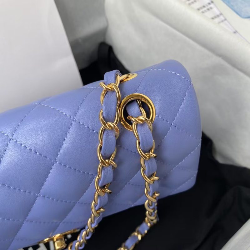 Chanel Small Classic Handbag Gold Hardware - Image 4