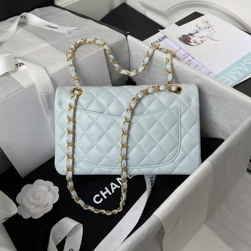 Chanel Small Classic Handbag Gold Hardware - Image 2