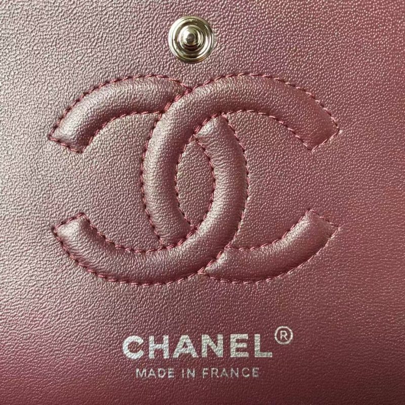 Chanel Small Classic Handbag Silver Hardware - Image 6
