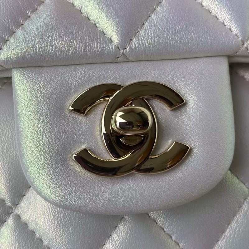 Chanel Small Classic Handbag Gradient Metal - Image 3
