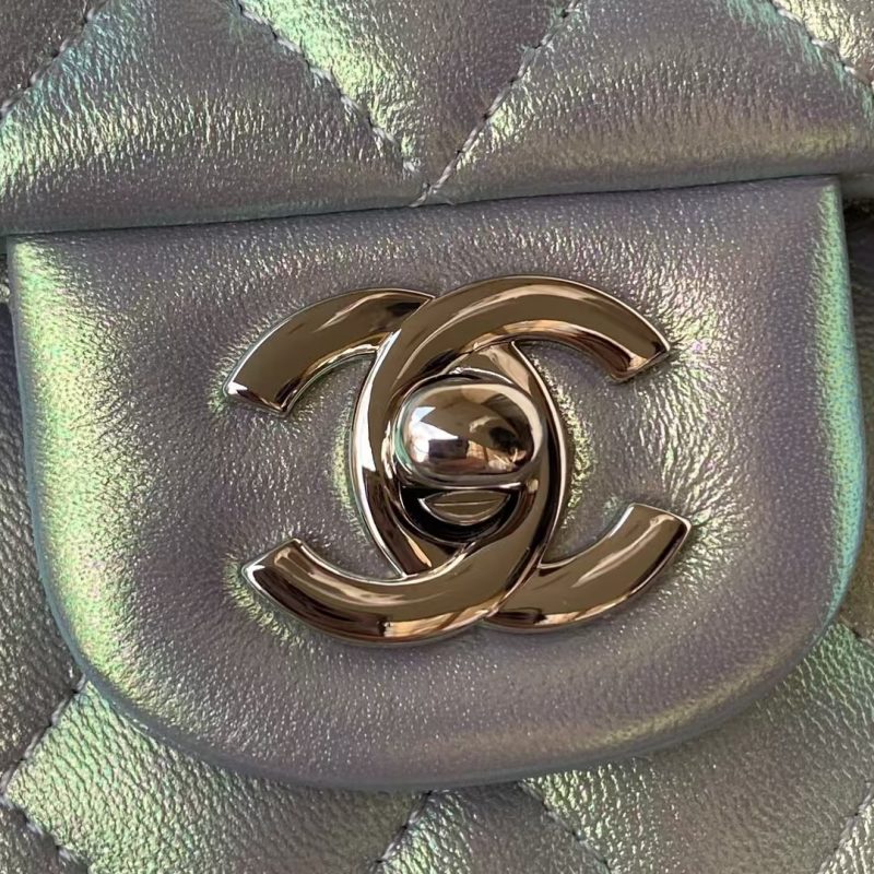 Chanel Small Classic Handbag Gradient Metal - Image 3