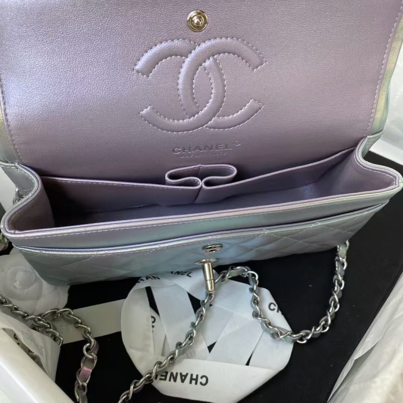 Chanel Small Classic Handbag Gradient Metal - Image 6