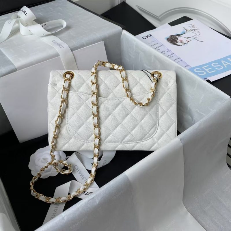 Chanel Small Classic Handbag Caviar Gold Hardware - Image 2