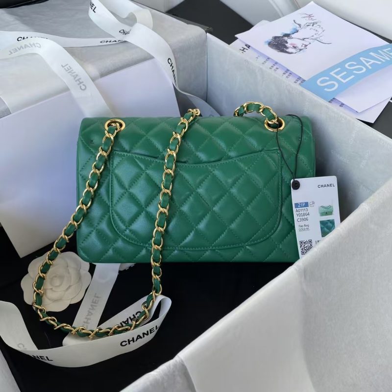 Chanel Small Classic Handbag Gold Hardware - Image 2
