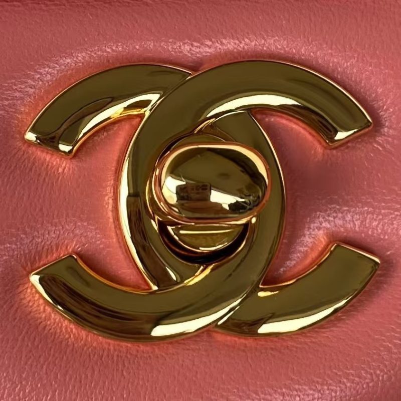 Chanel Small Classic Handbag Gold Hardware - Image 3