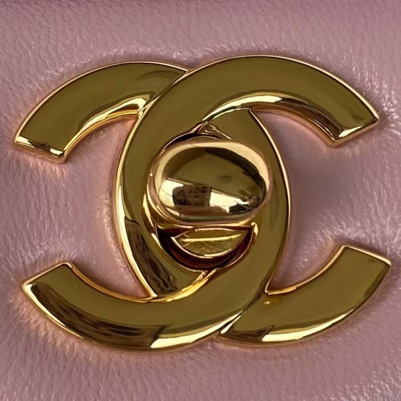 Chanel Small Classic Handbag Gold Hardware - Image 3
