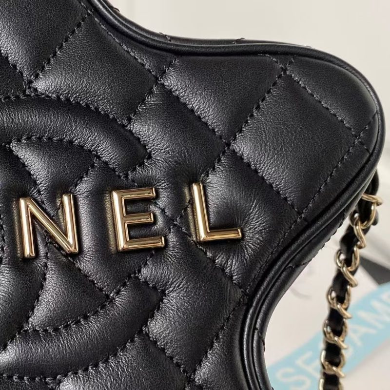 Chanel 24C AS4579 Star Bag Black Lambskin Light Gold Hardware - Image 5