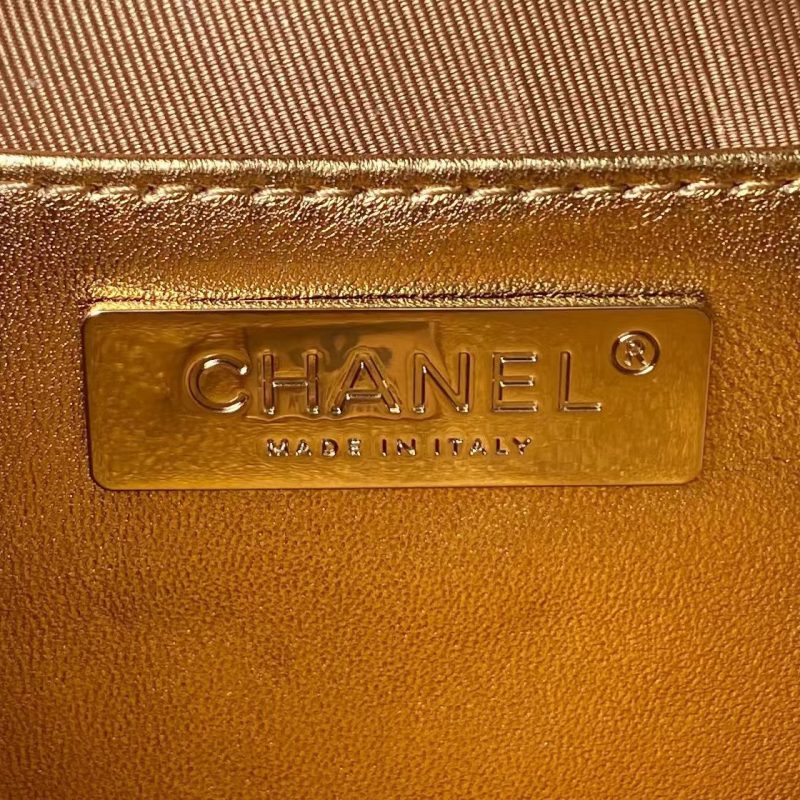 Chanel 24C AS4579 Star Bag Metallic Gold Lambskin Gold Hardware - Image 7