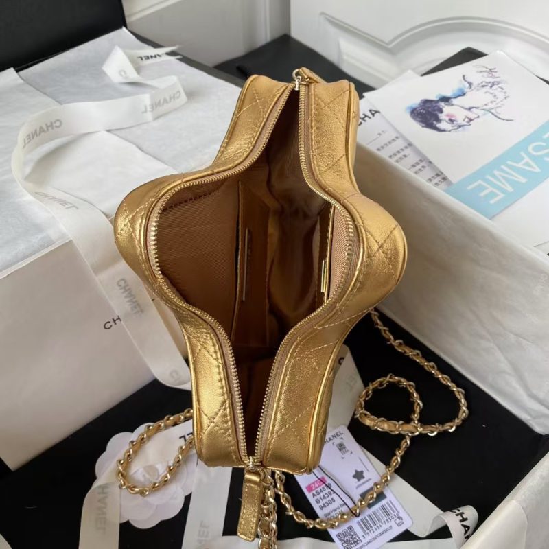 Chanel 24C AS4579 Star Bag Metallic Gold Lambskin Gold Hardware - Image 3