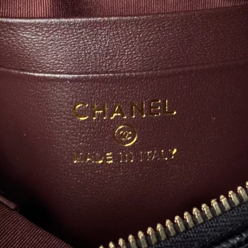 Chanel 24S AP4000 Mini Clutch With Chain Crossbody Bag Black Caviar Light Gold Hardware - Image 8