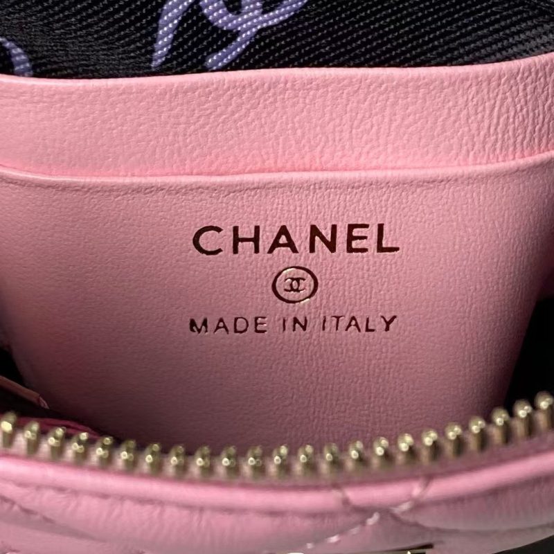 Chanel 24S AP4000 Mini Clutch with Chain Crossbody Bag Pink Caviar Light Gold Hardware - Image 8