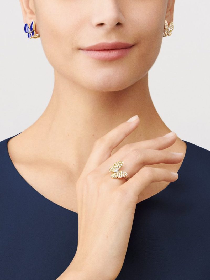 Two Butterfly earrings - Image 4