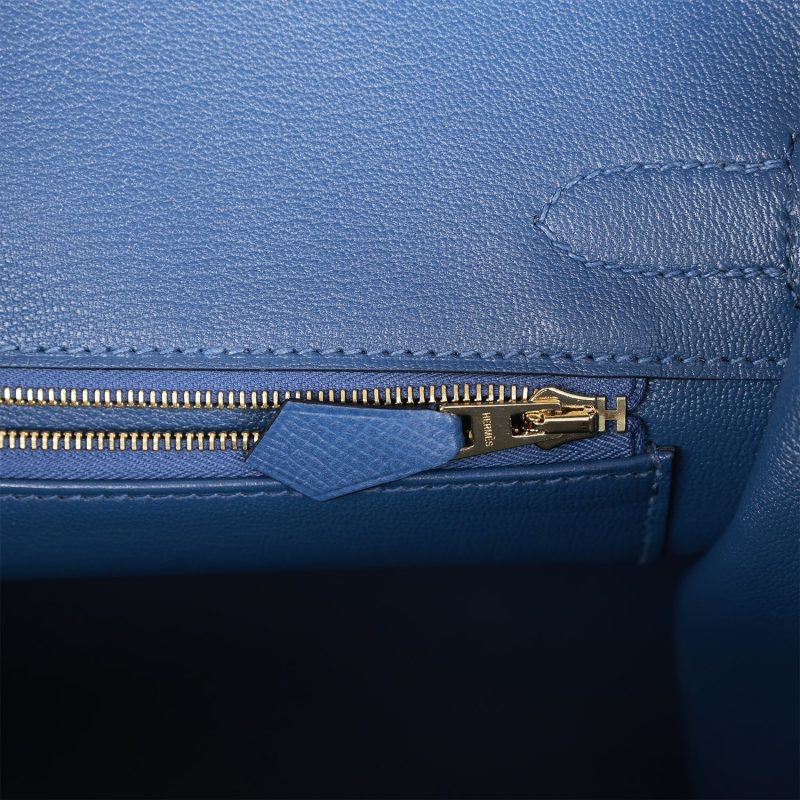 Hermes Birkin 30 Bleu Brighton Epsom Gold Hardware - Image 9