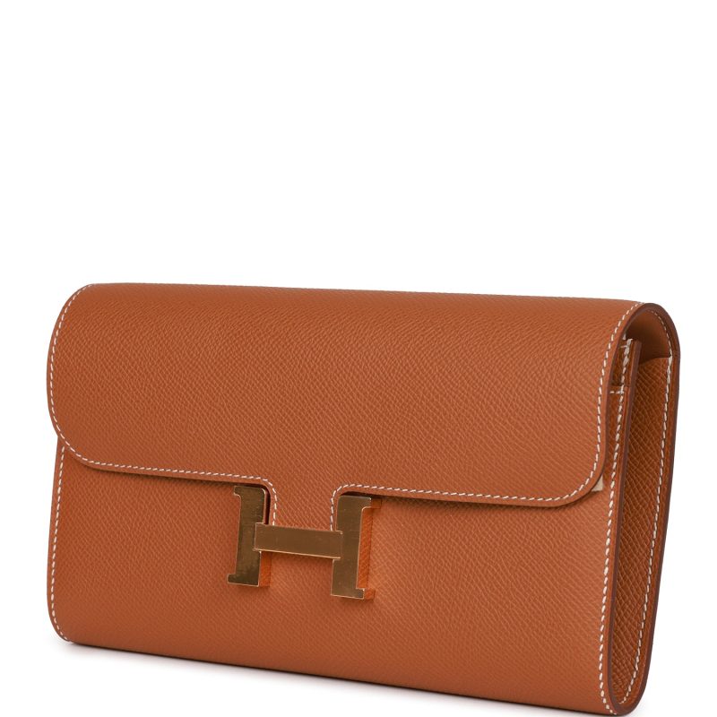 Hermes Constance Wallet To Go Gold Epsom Gold Hardware - Image 5