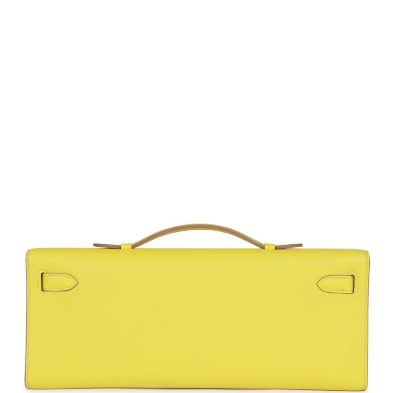 Hermes Kelly Cut Lime Swift Gold Hardware - Image 4