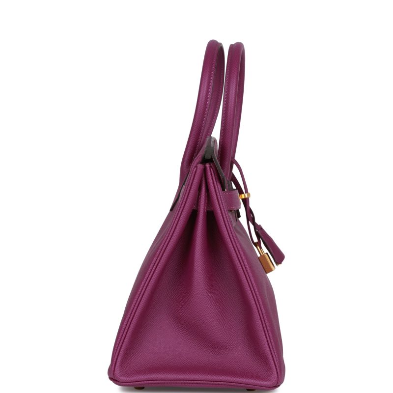 Hermes Birkin 30 Anemone Epsom Gold Hardware - Image 3