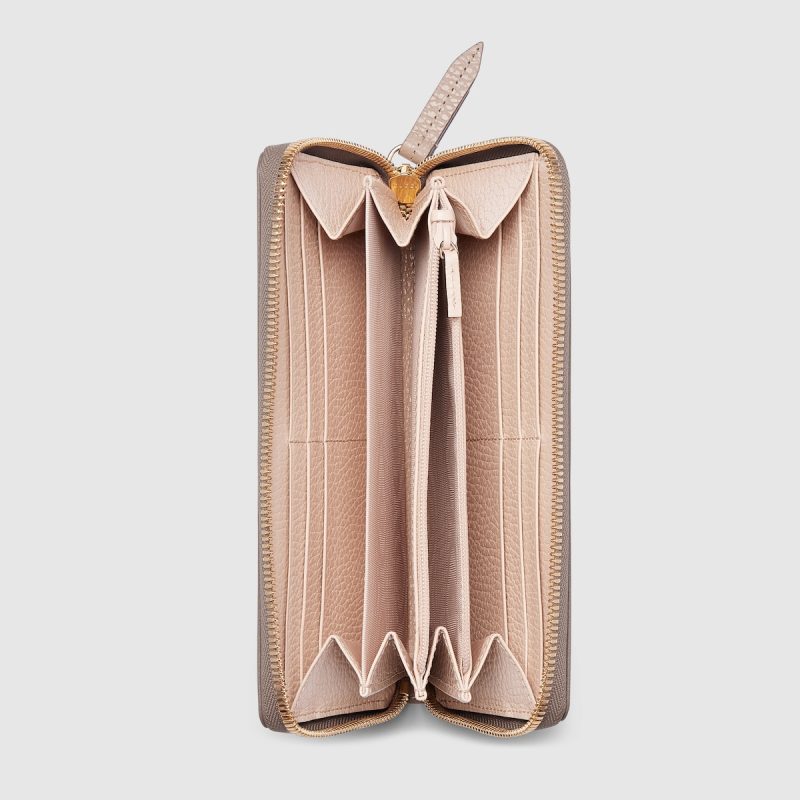 GG Marmont Pink Interior Zip Around Wallet - Image 2