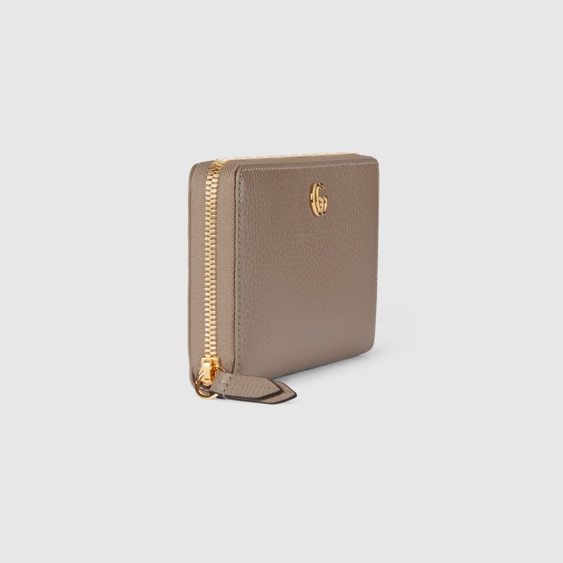 GG Marmont Pink Interior Zip Around Wallet - Image 3