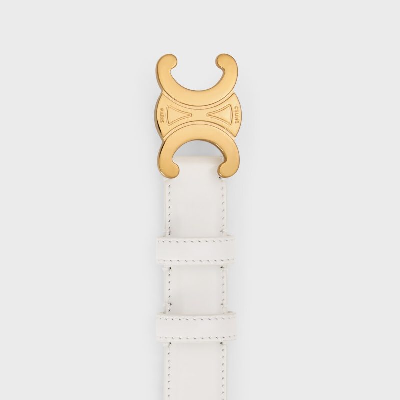 Medium Triomphe Belt in Taurillon Leather - Image 3