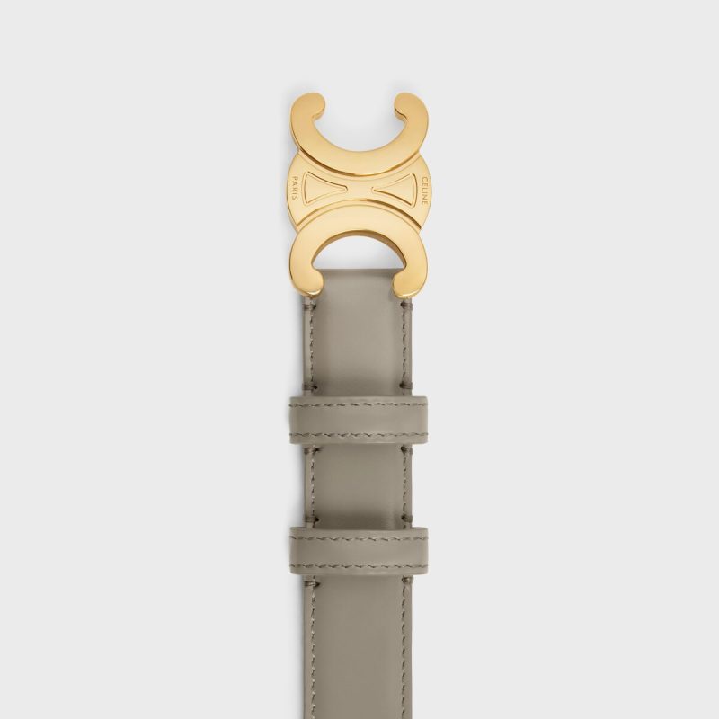 Medium Triomphe Belt in Taurillon Leather - Image 3