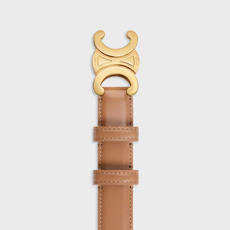 Medium Triomphe Belt in Taurillon Leather - Image 3