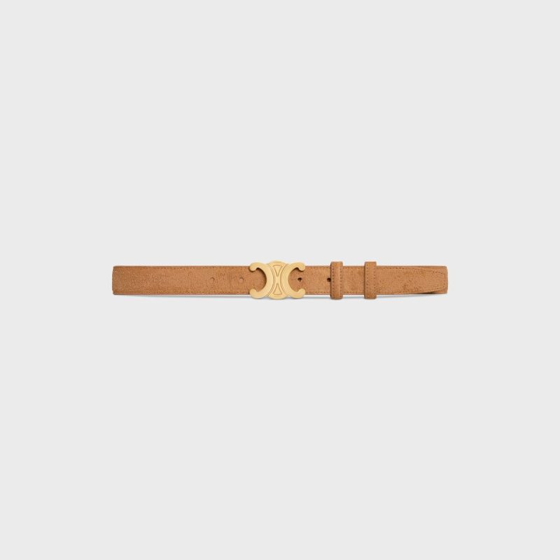 Medium Triomphe Belt in SUEDE CALFSKIN - Image 2