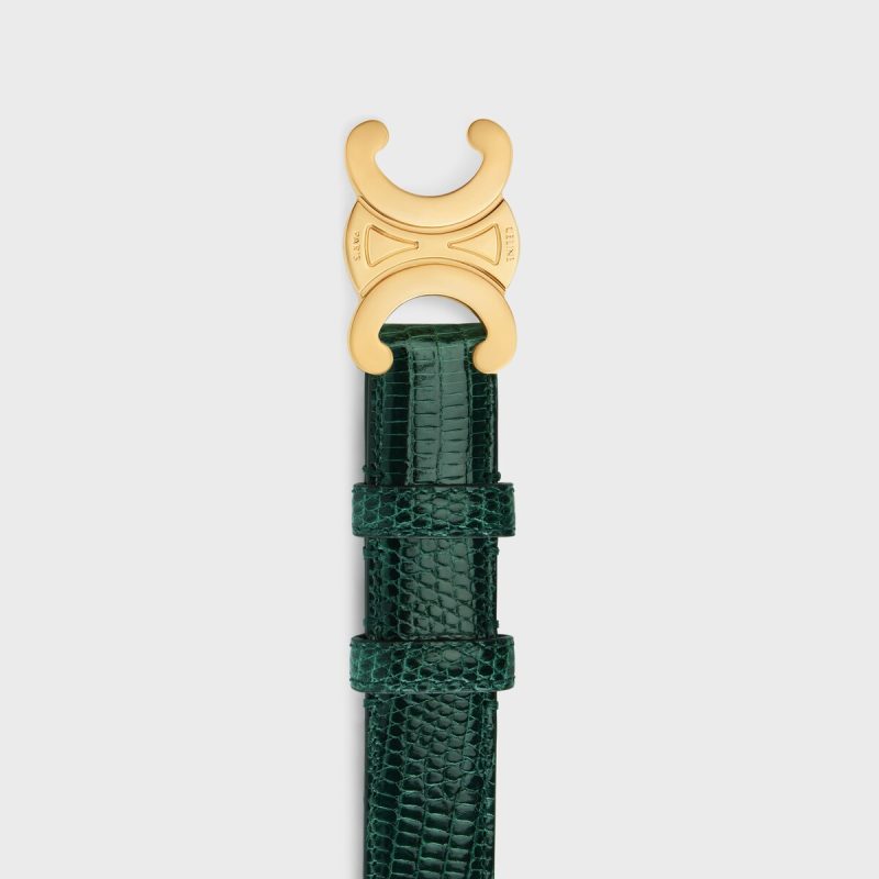 Medium Triomphe Belt in Lizard - Image 3