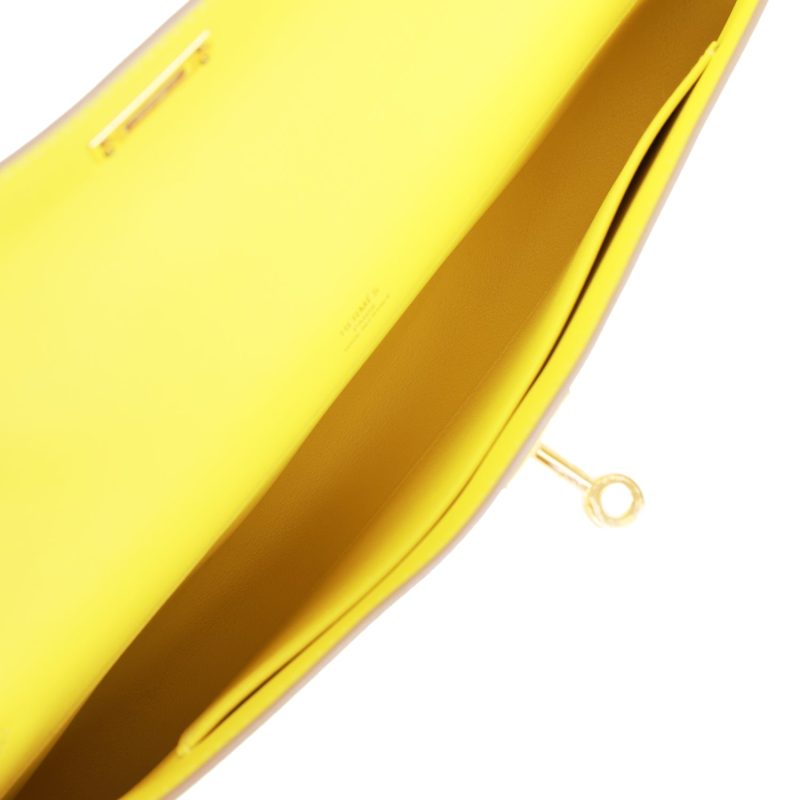 Hermes Kelly Cut Lime Swift Gold Hardware - Image 8