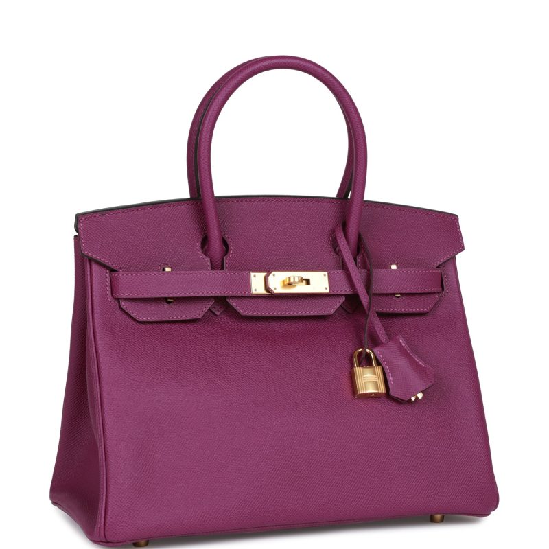 Hermes Birkin 30 Anemone Epsom Gold Hardware - Image 2
