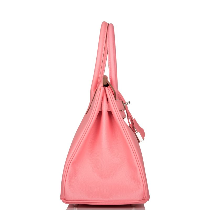Hermes Birkin 30 Rose Confetti Epsom Palladium Hardware - Image 3