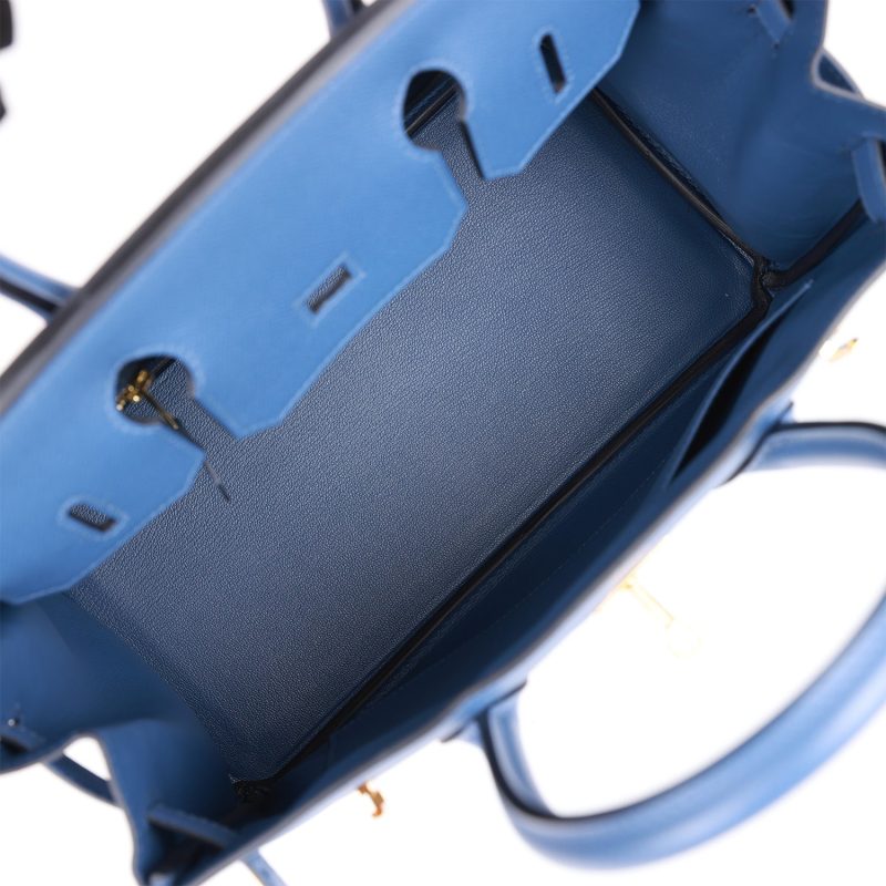 Hermes Birkin 30 Bleu Brighton Epsom Gold Hardware - Image 8