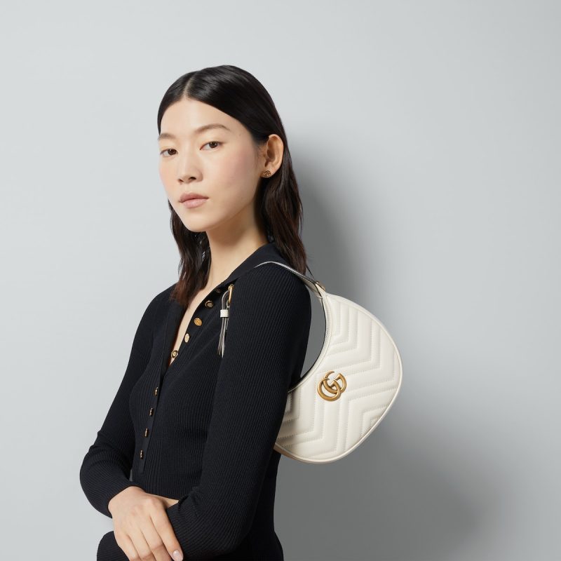 GG Marmont Half-Moon-Shaped Mini Bag - Image 3