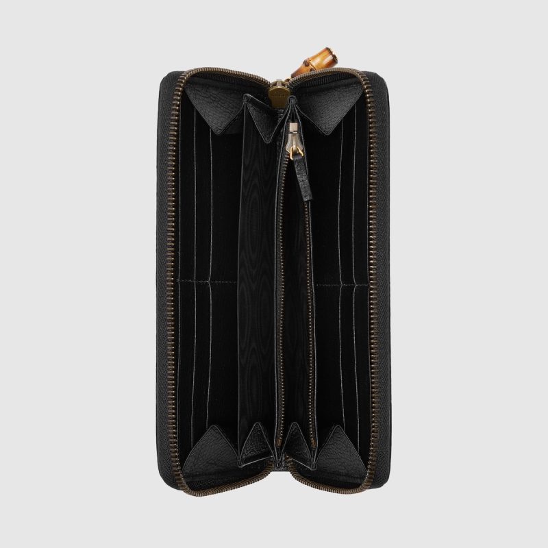 Zip Around Gucci Wallet With Bamboo - Image 2